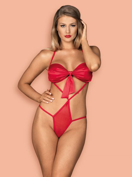 Obsessive-Giftella-red-lingerie-erotic-teddy-with-bow-lingerie-for-christmas-gifts