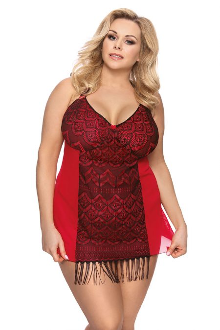 Anais-Plus-Size-lingerie-Dharma-red-chemise-sexy-lingerie