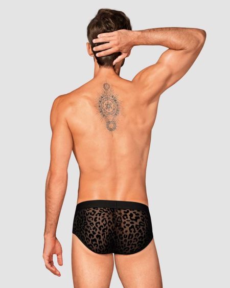 Obsessive-azmeron-black-mens-briefs-with-animal-print-back